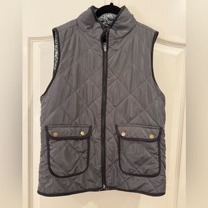 Reversible Grey/Sherpa Vest Small